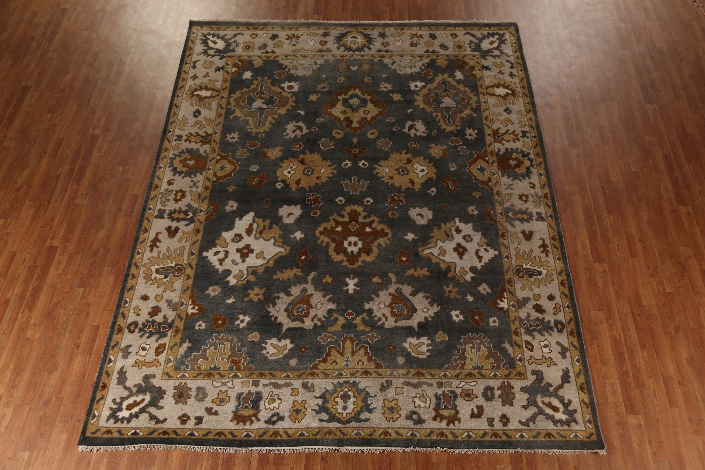 Rugsource One-of-a-Kind 9'3'' x 11'11'' Area Rug in Gray/Charcoal | Wayfair