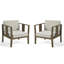 Chaise longue d'extérieur en bois de teck avec coussin et accoudoirs Junco-897636980-897636983