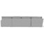 Titan - Canapé modulaire 3 pièces avec sièges confortables et 9 coussins décoratifs inclus-99403305