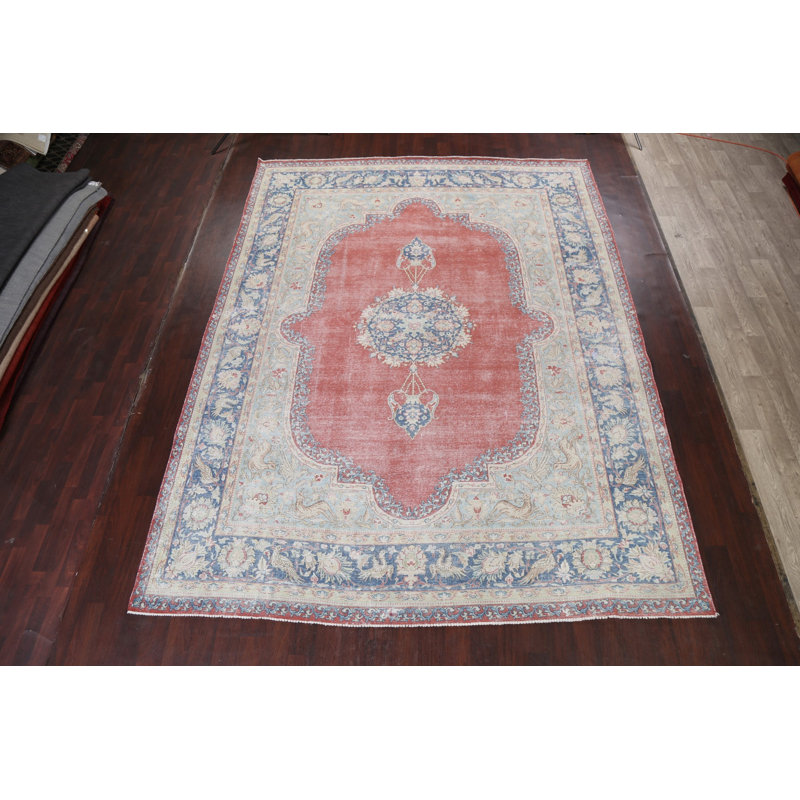 Tapis persan Kerman noué à la main 10 x 13