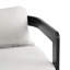 Tabouret de bar d'extérieur en aluminium, chaise de bar, structure noire avec coussin gris, ensemble de 2