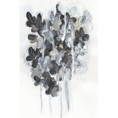 Monochrome Flora I by June Erica Vess - Painting
