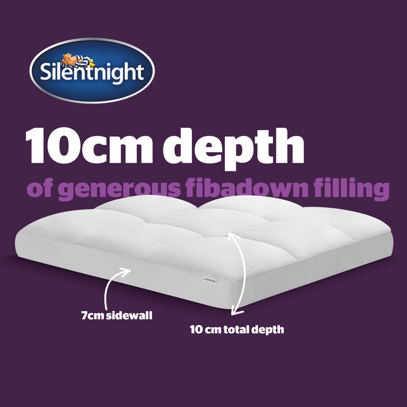 Silentnight Ultimate Deep Sleep 1000 Mattress Topper, Super King (6'), White