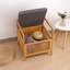 Banc de rangement carré en bambou Cambridge Woodwood