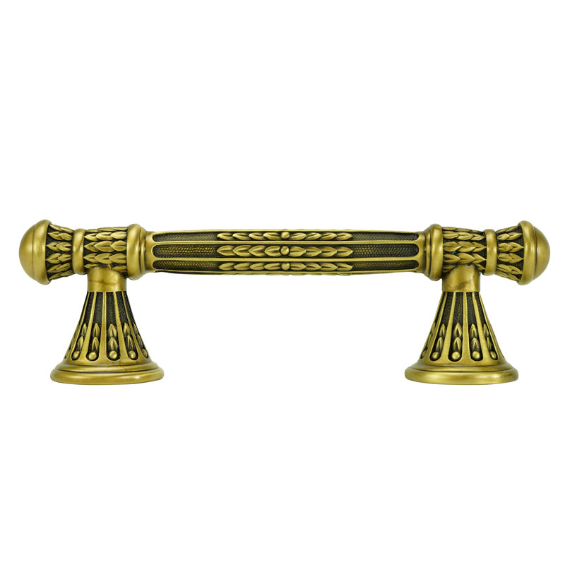 ASTORIA 3-1/2" CENTER TO CENTER PULL IN BURNISHED PLATE, Brushed Brass