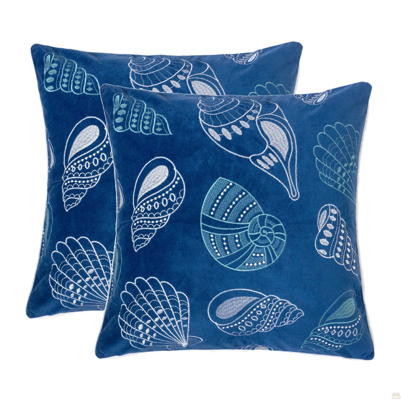 Coquillages bleus et spa, Simple, Indigo