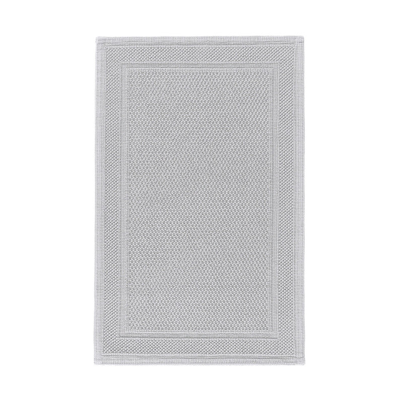 Bee Waffle Bath Rug, Silver, 20" W x 31" L