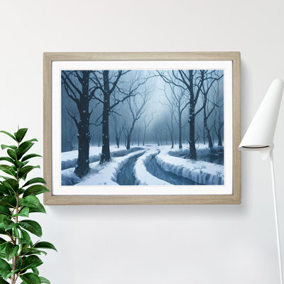 Awesome Winter Forest - Framed Print