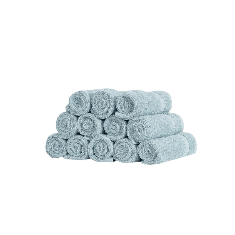 Antalya 100% Cotton Plush Washcloth, Bare Almond
