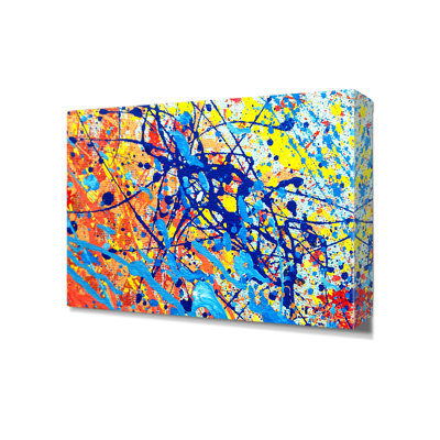 Lukus abstrait Jackson Pollock. Estampe numérique sur toile de coton sans acide pour la décoration intérieure