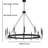 Allegra 46" W 12-Light Wagon Wheel Chandelier-961386900