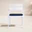 Pacifica Dining Arm Chair - White - Canvas Flax-404773873-404773770