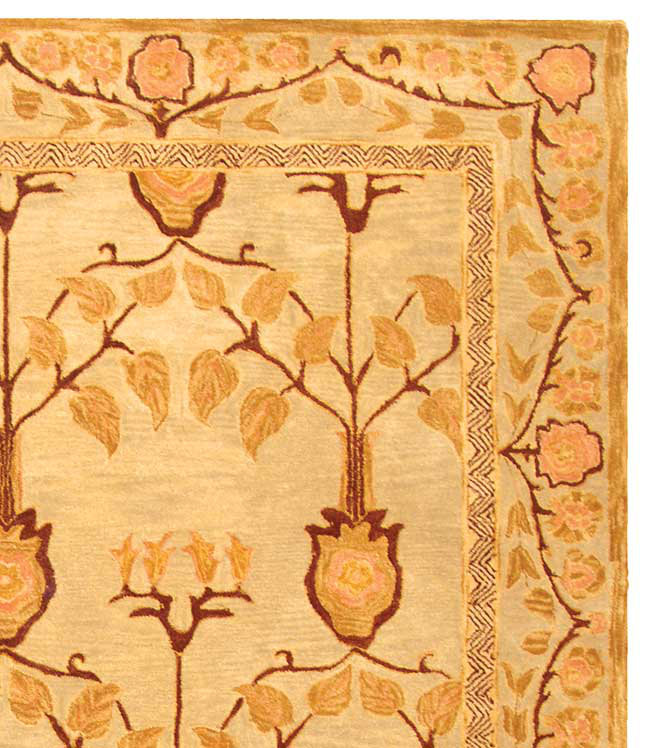 Tingley Hand Tufted Wool Pile Floral Rug