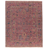 Rock My Classics Wool Oriental Area Rug in Pink