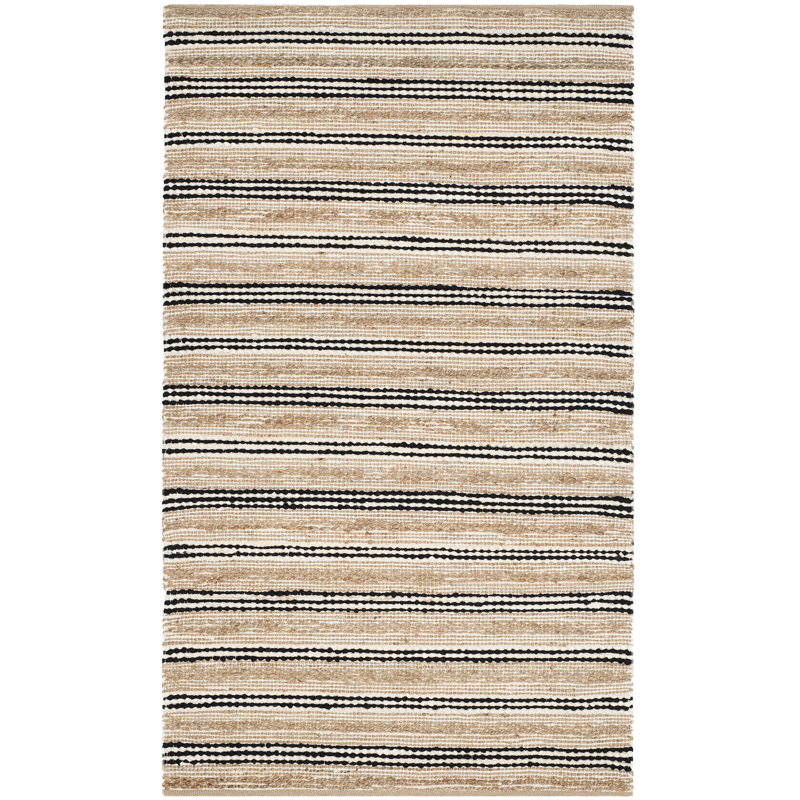 Tapis en coton tissé à la main Doleman, Rectangle 3 pi x 5 pi