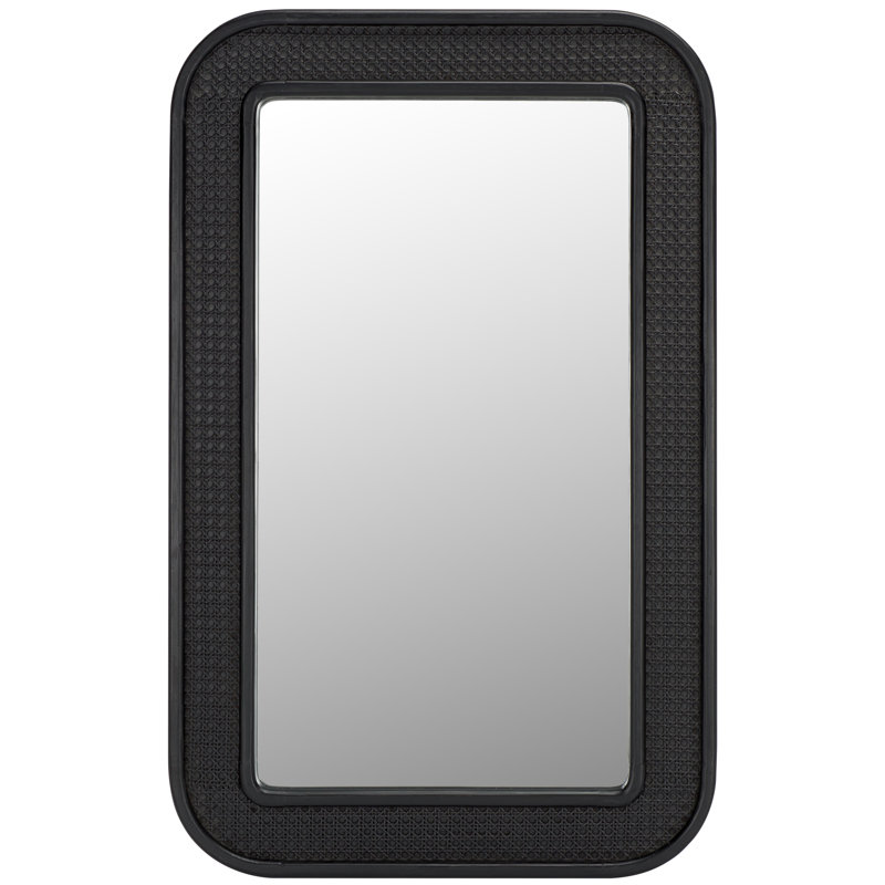Arlesa Rectangle Wall Mirror, Black