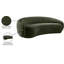 Canapé en velours 93 po Emery-106275187