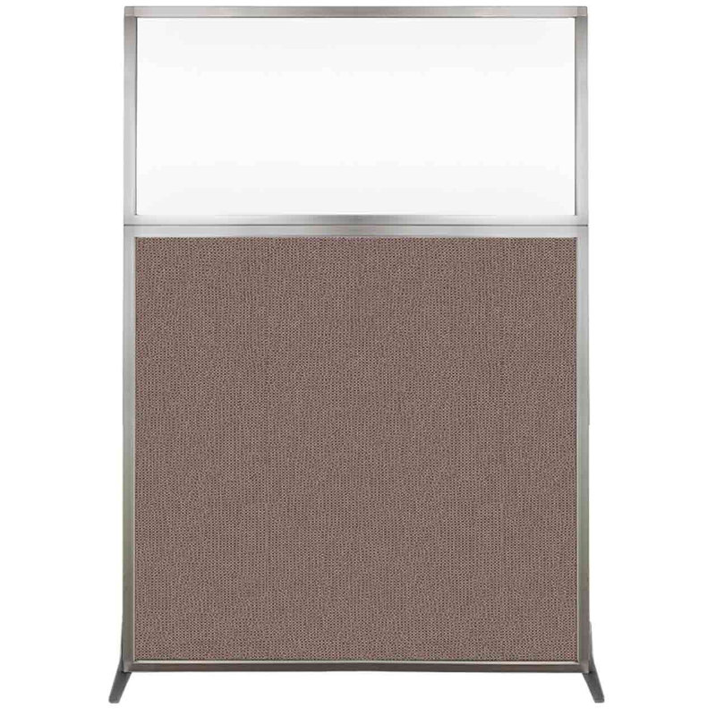 Cloison portative transparente 6 ", H 72 po x l 48 po x P 15 po, Latte