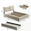 Grand lit plateforme avec rangement Beneduce-583665424