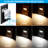 Black LED Step Lights, Dimmable Deck Light for Indoor&Outdoor, 2700K/3000K/3500K/4000K/5000K Selectable