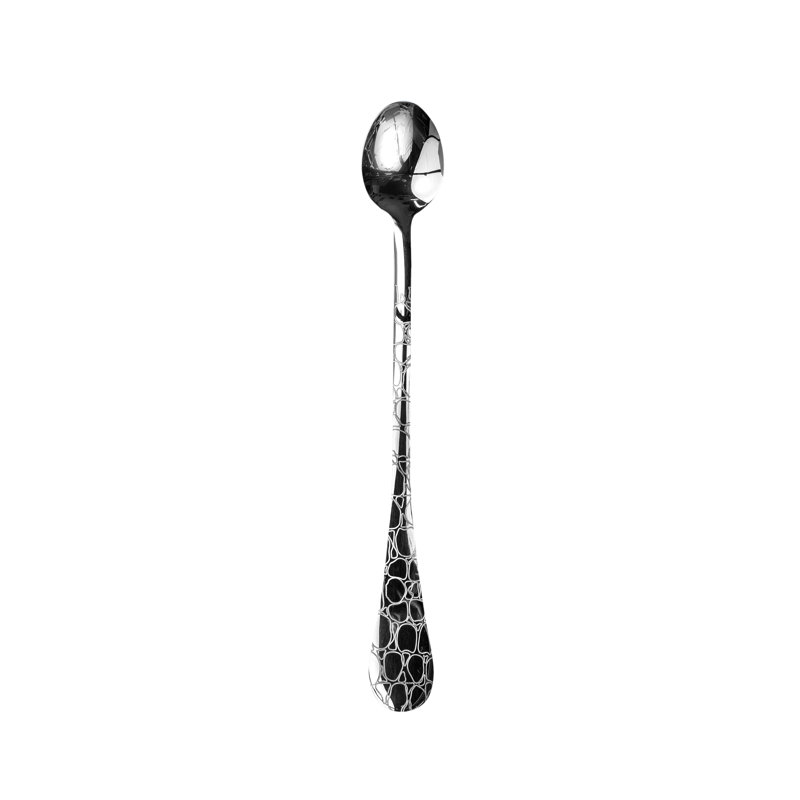 Coccodrillo Stainless Steel Iced Beverage Spoon, Silver