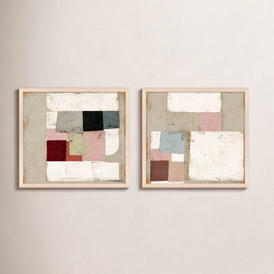 Patchwork 1 & 2, Set of 2 by Marco Marella for Studio M - Framed Wall Art