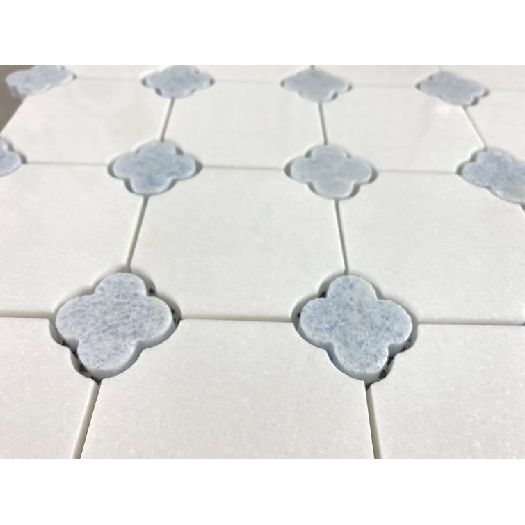 Marble Octagon and DOT Moasic Floor Use Wall Tile