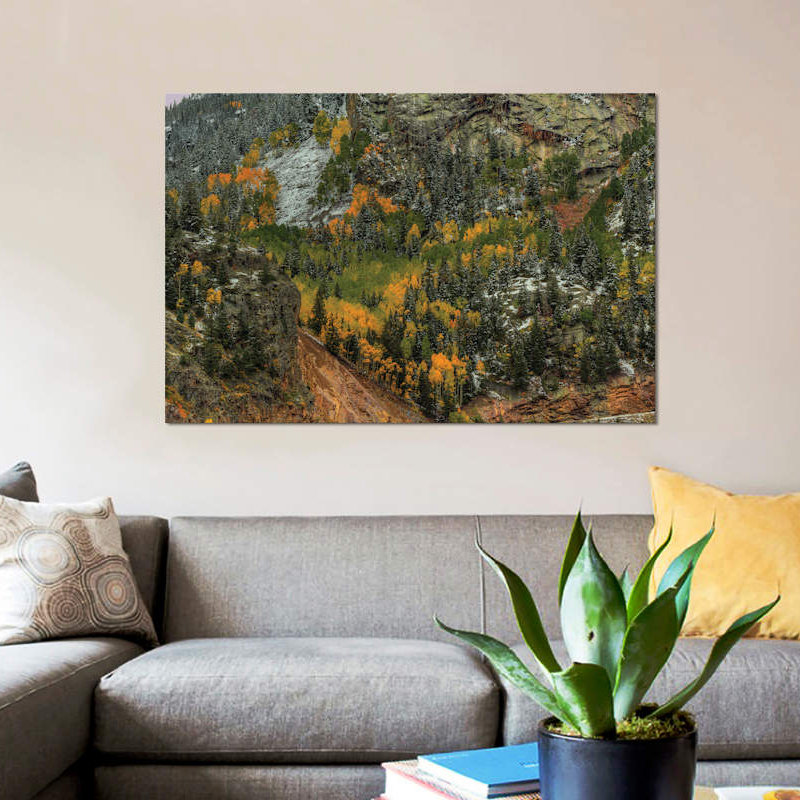 « automne wall » par bill sherrell, reproduction d’impression sur toile tendue, H 8 po x l 12 po x P 0,75 po, Toile tendue