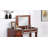 Traditional Vanity Set with Tufted Stool and Storage Drawers