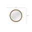 Miroir rond English Oak