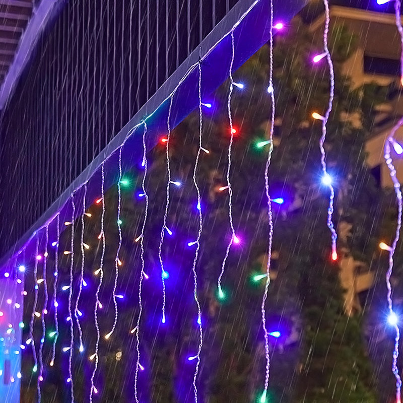 1500cm Solar Powered 600 - Bulb Cord String Light, 1500 cm, 600, Multicolor