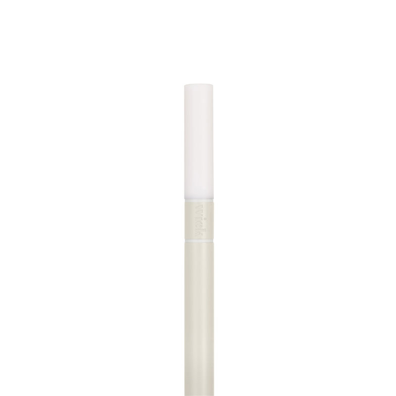 Candle-Inspired Portable Rechargeable Lamp - Wick, Mist Gray, 10.2" H x 4.7" W x 4.7" D