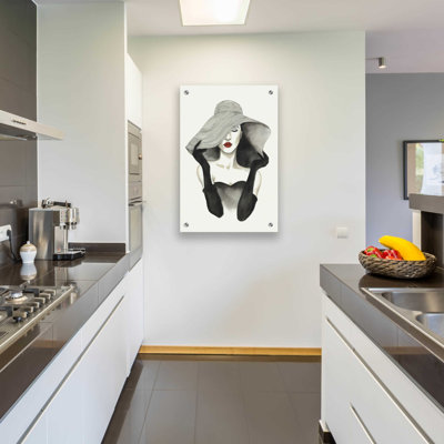 «In Vogue I» par Grace Popp, art mural en verre acrylique