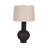 Ivy Bronx Ceramic Eared Totem Table Lamp, 30-Inch, Chic Black Design