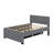Full Upholstered Platform Bed With Trundle