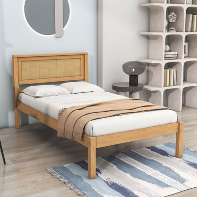 Citarelli Wood Platform Bed with Headboard
