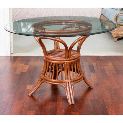 Charlestyn Round Glass Top Dining Table
