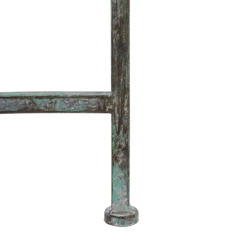 Banc tête-à-tête en fer Yelverton, Vert antique