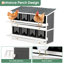 Boîte de nidification en bois pour poulet avec 8 compartiments - perchoir pliable, compartiments pour environnement hygiénique, toit surmonté, œuf sans effort