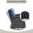 Aluel Outdoor Patio Swivel PE Wicker Rattan Chair With Cushions-1931665386-1931665384