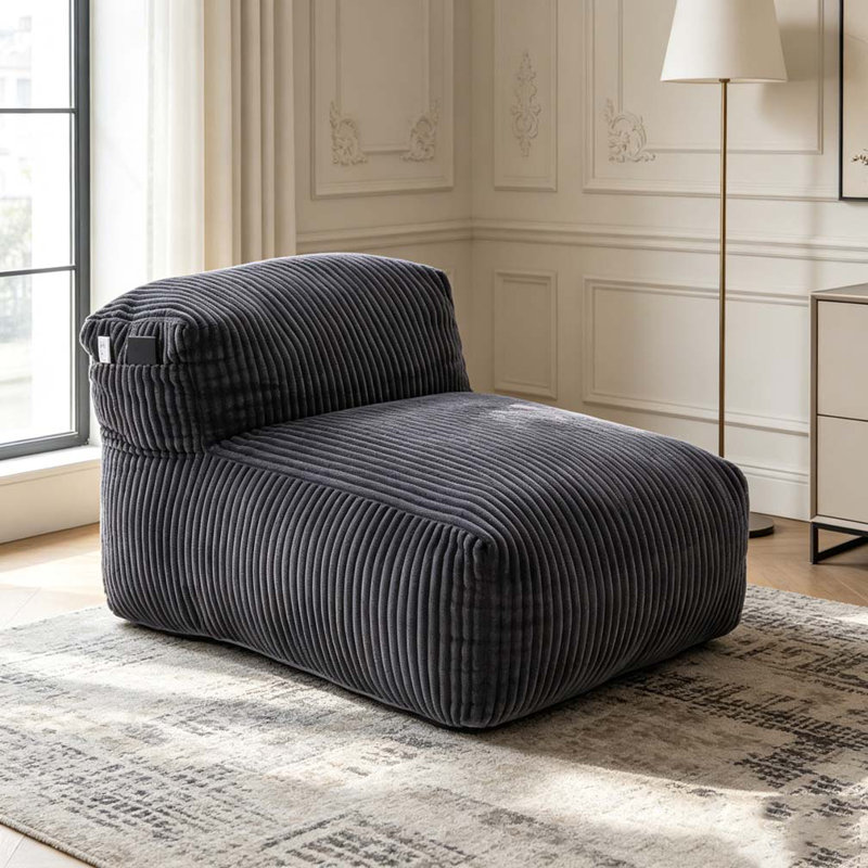 Fauteuil à billes Big, Gris foncé