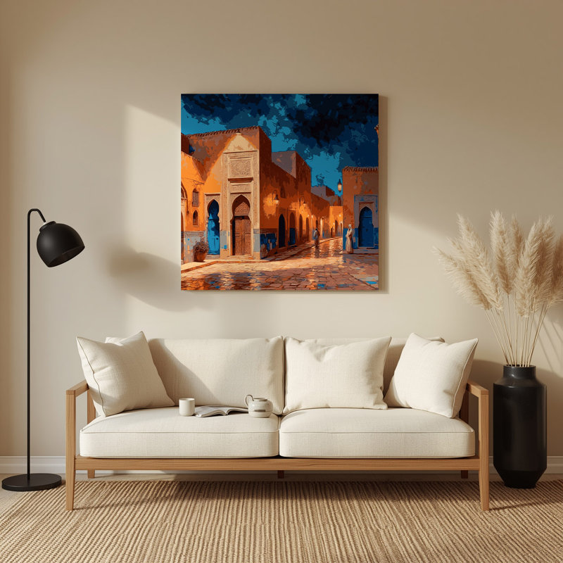 Art urbain, villes, Casablanca, Maroc, brun, H 32 po x l 32 po