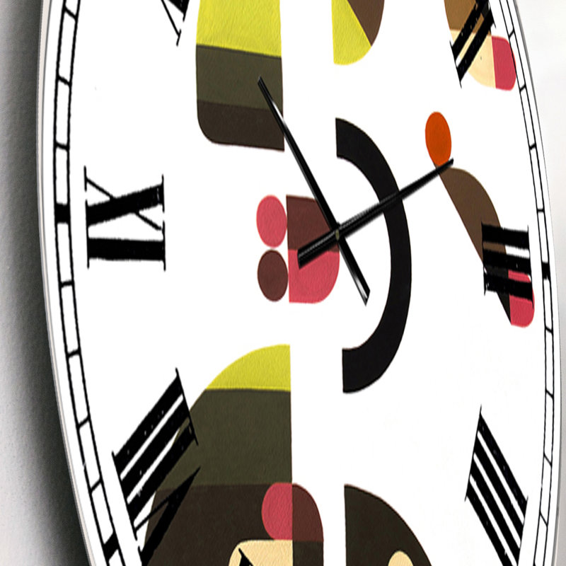 Horloge murale surdimensionnée Mid-Century, Petit
