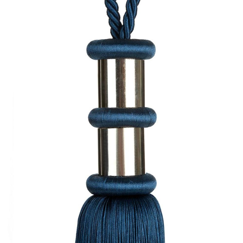 Hallee Fabric 38cm Curtain Tieback, Blue