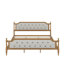 Traditional Style Bed Frame With Upholstered Tufted Headboard-1873012125-1873012124
