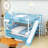 Hannu 2 Drawers Bunk Bed with Storage Stairs, Slide and Bookcase-2001035196-2001035199