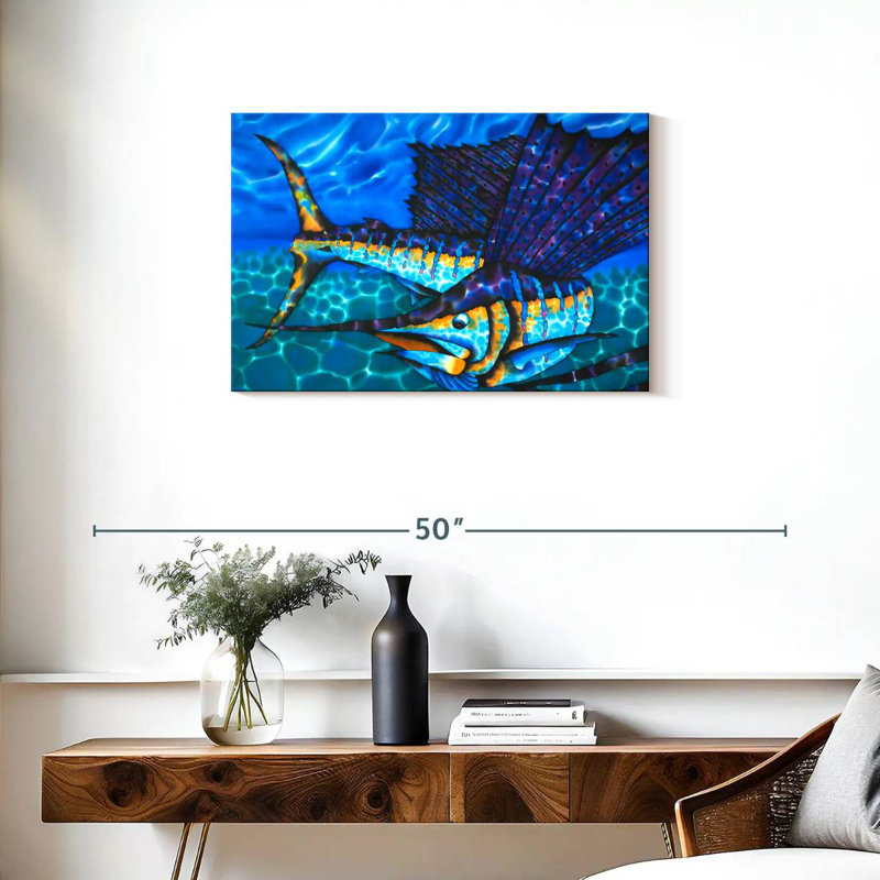 Atlantic Sailfish, 20" H x 30" W