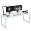 Yoann 160cm /180cm x 80 cm office Desk, Wood Top Metal Base Computer Desk-902025715