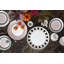 Villeroy & Boch Memphis Collection Small Serving Platter, Porcelain, Made in Germany, Dishwasher & Microwave Safe, 11.5 in Diameter, Buffet Plate in Iconic Design with Pink and Orange Accents