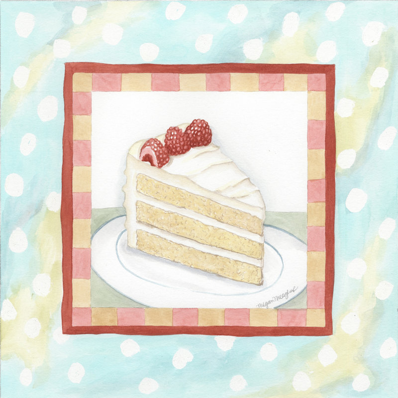 Vanilla Cake (AP) by Megan Meagher - Wrapped Canvas Art Prints, 30cm H x 30cm W x 3.8cm D